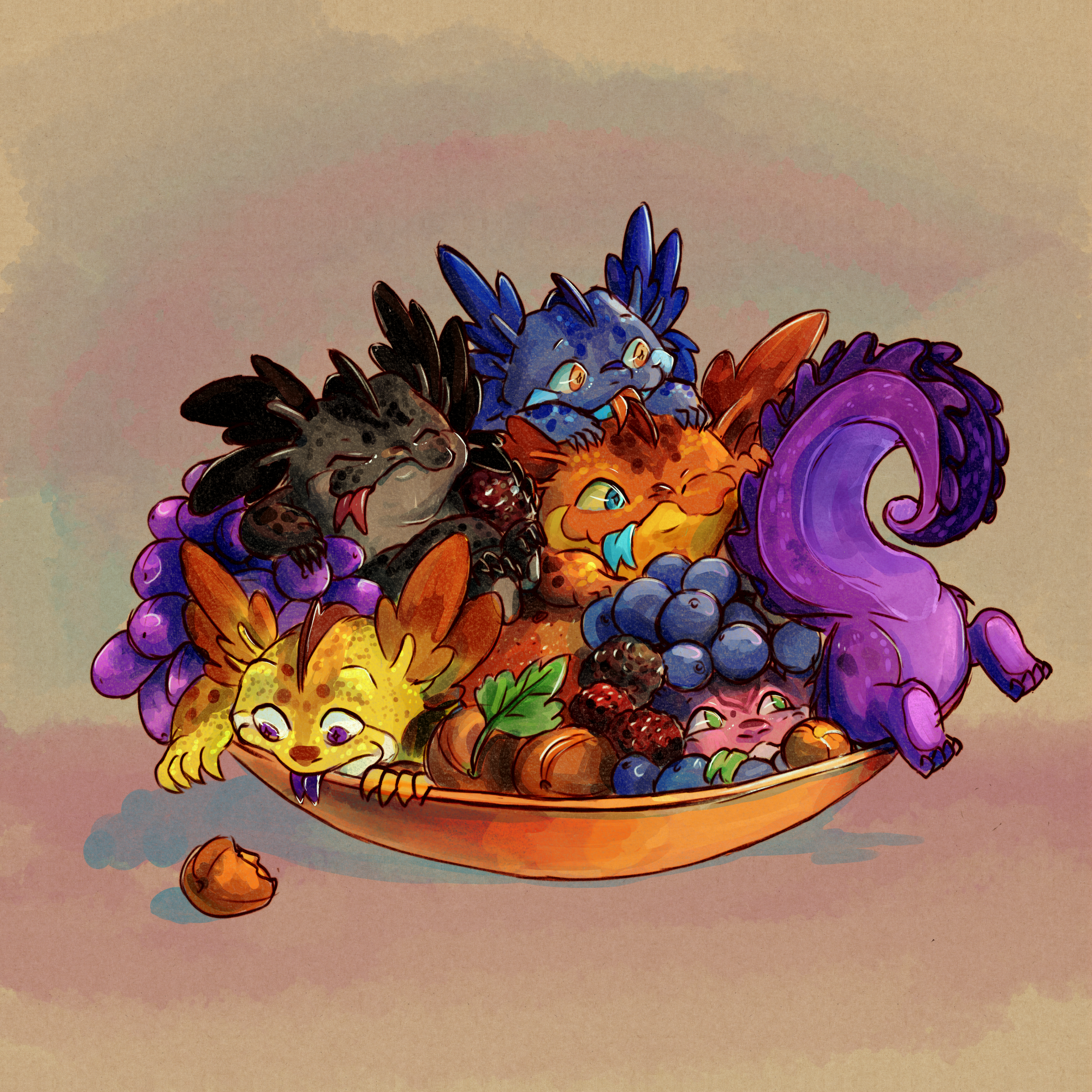 Fruit Bowl of Bleps, Santae Commission 2025